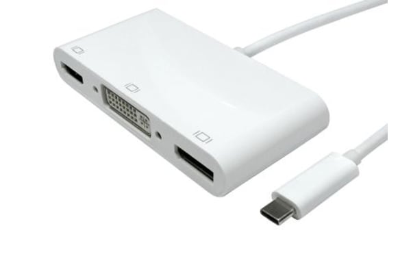 Product image for RS PRO USB C to DisplayPort, HDMI, VGA Adapter, USB 3.1