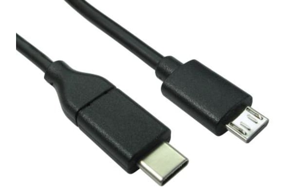 Product image for RS PRO USB C to Micro USB B USB Cable, USB 2.0, 2m