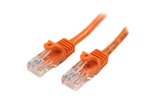 Product image for 10M ORANGE CAT 5E CABLE (SNAGLESS)