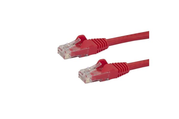 Product image for 0.5M RED CAT6 CABLE - SNAGLESS ETHERNET