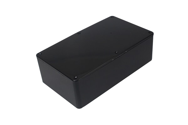 Product image for ABS MOULDED BOX, 190X110X60MM, BLACK