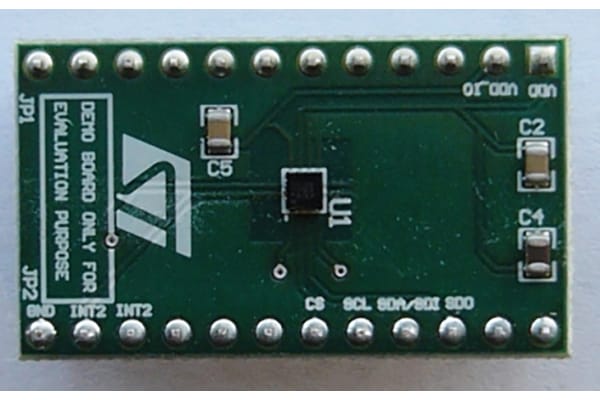 Product image for STMicroelectronics STEVAL-MKI151V1, LIS2DH12 3-Axis Accelerometer Adapter Board for Standard DIL 24 Socket Adapter