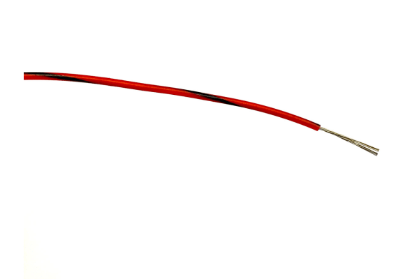 Product image for RS PRO Black/Red, 0.2 mm² Equipment Wire, 100m