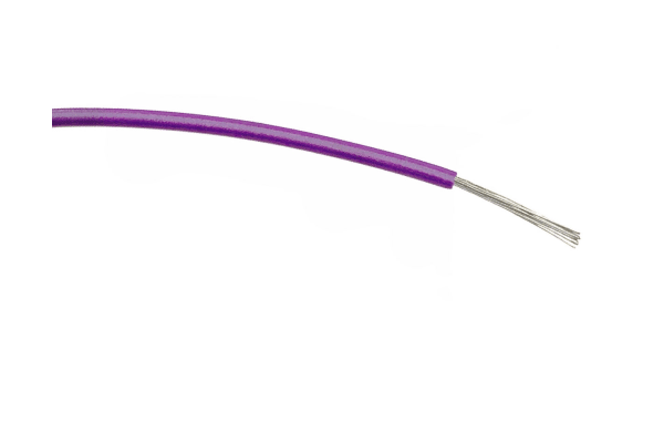 Product image for RS PRO Purple, 0.5 mm² Equipment Wire, 100m