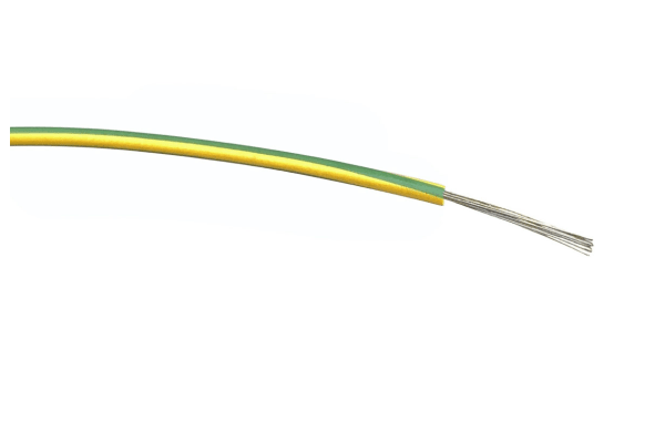 Product image for RS PRO Green/Yellow, 0.5 mm² Equipment Wire, 100m