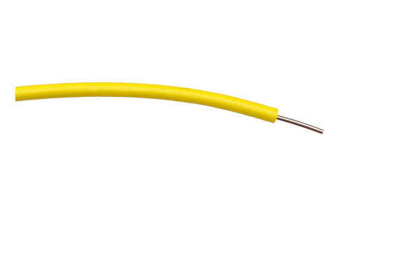 Product image for YELLOW PVC EQUIPMENT WIRE 1/0.6 100M