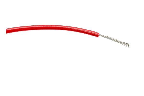 Product image for RED PVC EQUIPMENT WIRE 24/0.2MM 100M