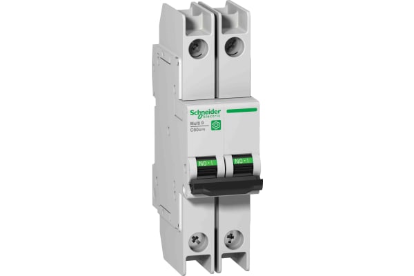 Product image for Schneider Electric Multi 9 15A MCB, 2P Curve D