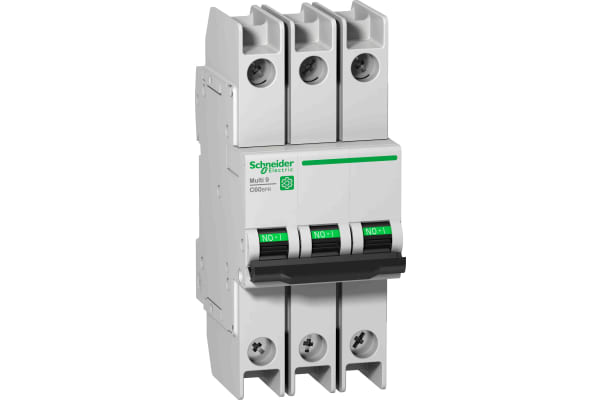 Product image for Schneider Electric Multi 9 15A MCB, 3P Curve D