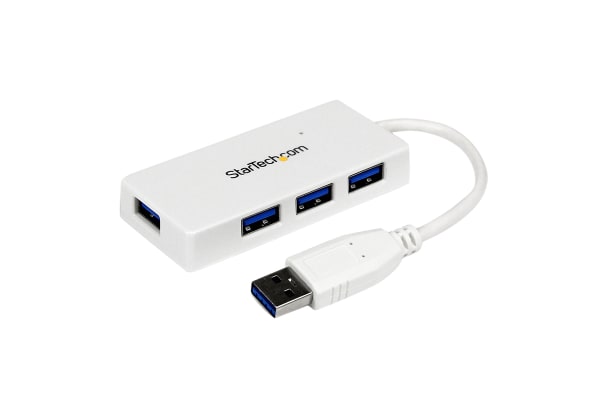 Product image for 4 Port USB 3.0 Hub - Built-in Cable - Co