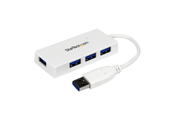 RS PRO 3 Port USB 3.0 USB A Hub, USB Bus Powered, 91 x 40.5 x