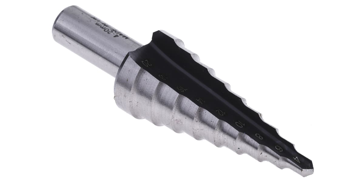 Product image for RS PRO HSS Step Drill Bit 4mm x 20mm