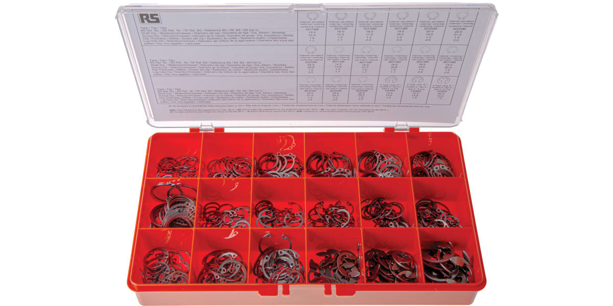 Product image for 450 PIECE STAINLESS STEEL CIRCLIP KIT