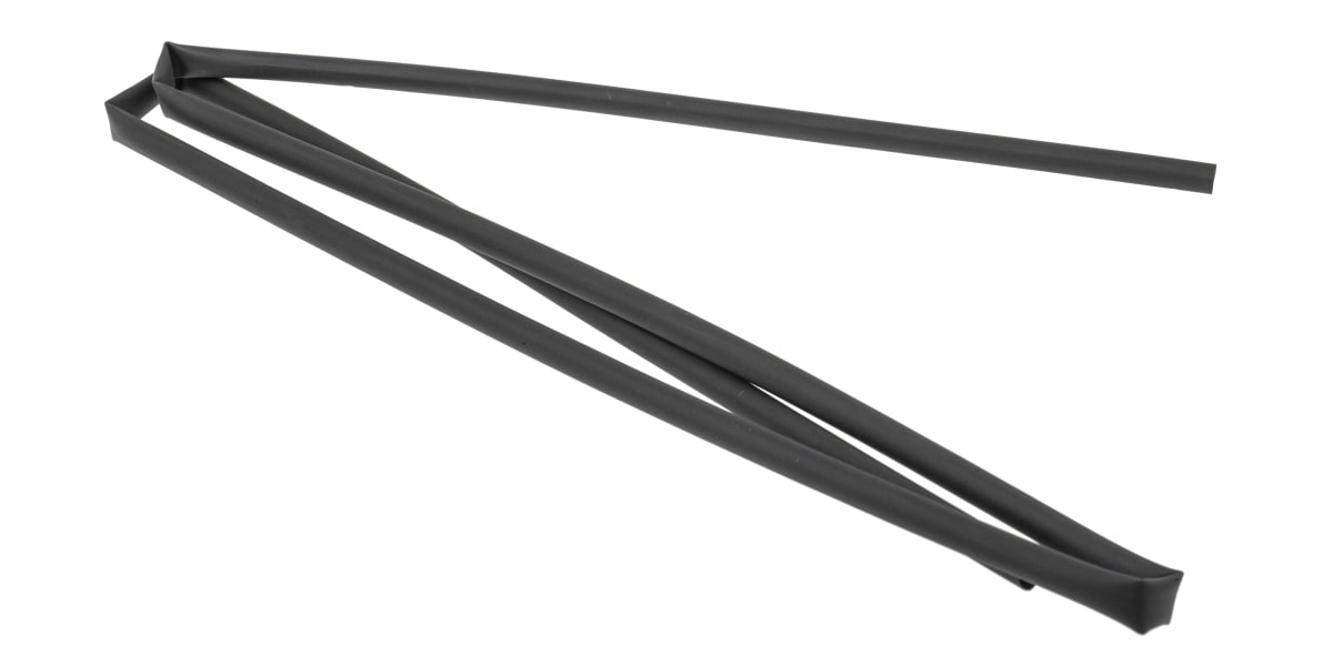 Product image for BLACK STD HEATSHRINK SLEEVE,6.4MM BORE