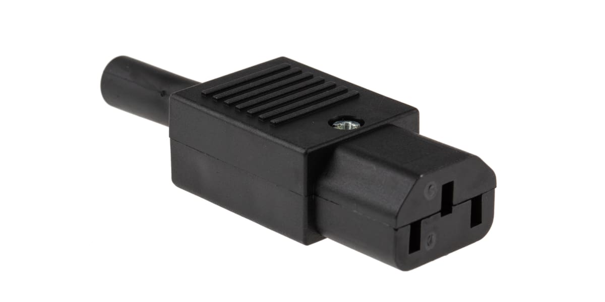 Product image for BLACK REWIREABLE STRAIGHT SKT,10A 240VAC