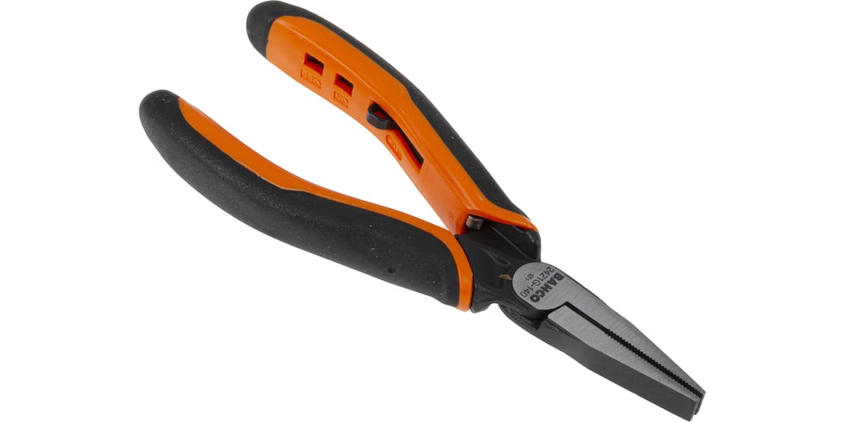 Product image for ERGONOMIC FLAT NOSE PLIER,140MM L