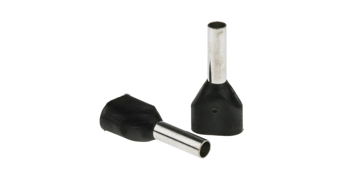 Product image for BLACK 2 ENTRY BOOTLACE FERRULE,1.5SQ.MM