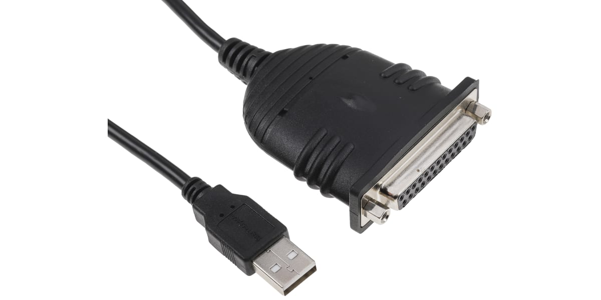 Product image for USB TO PARALLEL ADAPTER CABLE DB25