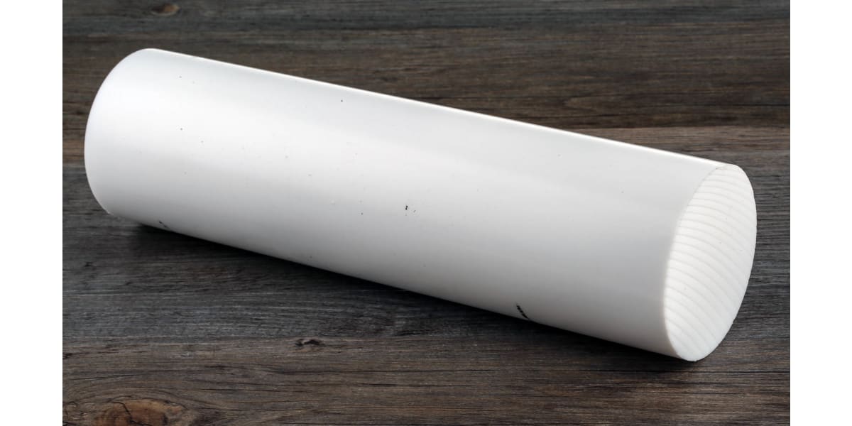 Product image for PTFE PLASTIC ROD STOCK,300MM L 100MM DIA