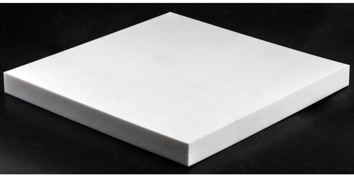 Product image for PTFE PLASTIC SHEET STOCK,300X300X25MM