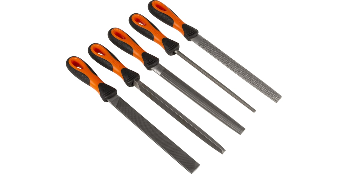 Product image for 5 PIECE BAHCO ERGO HANDLE FILE SET,8IN L