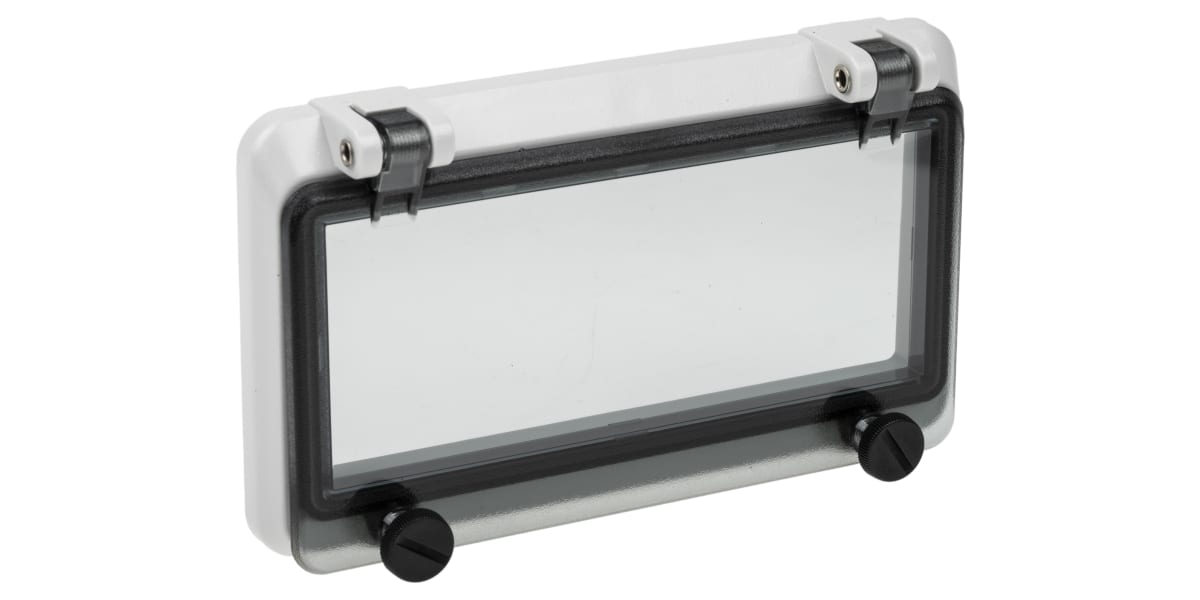 Product image for MENNEKES Grey Polycarbonate IP44 Inspection Window for use with 46277-3, DIN 43880