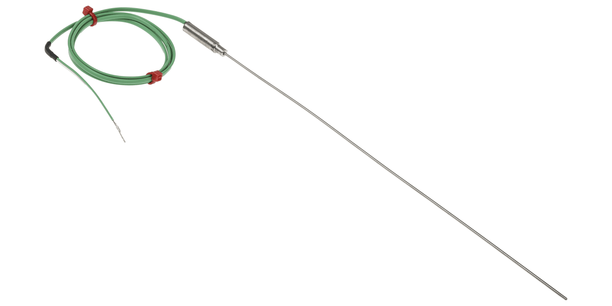 Product image for RS PRO Type K Thermocouple 250mm Length, 1.5mm Diameter → +1100°C