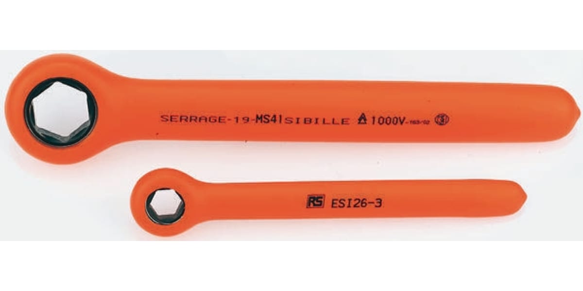 Product image for INSULATED RATCHET RING SPANNER,17MM A/F