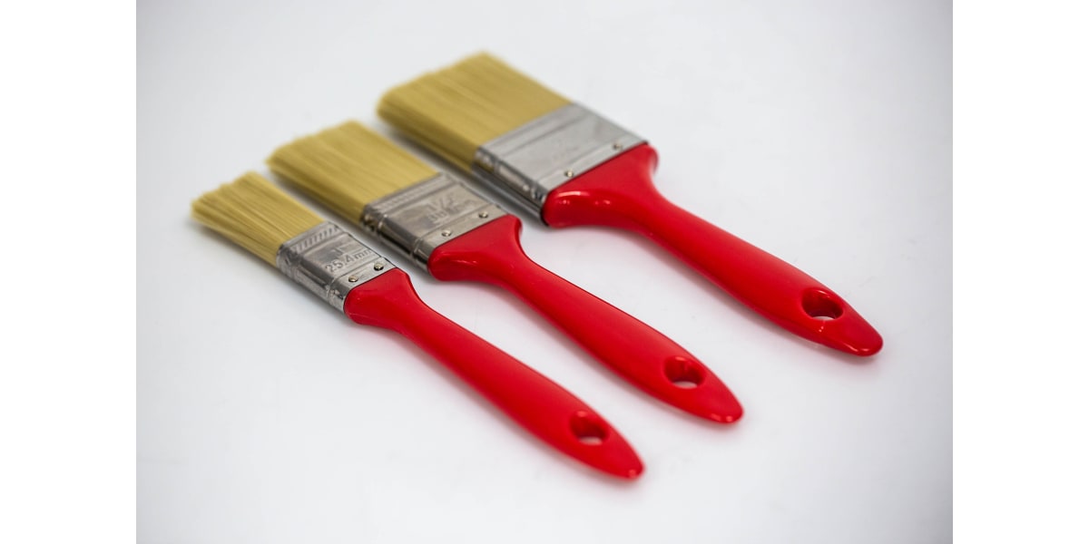 Product image for SET OF 3 ECONOMY SYNTHETIC BRUSHES