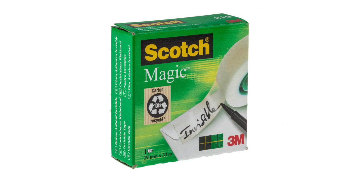 Cinta Scotch 600 3M 18 mm X 32.9 m Transparente X 1 und