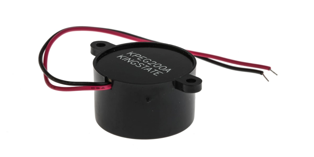 Product image for RS PRO 73dB, Panel Mount Continuous Internal, Piezo Buzzer, 3V dc up to 20V dc