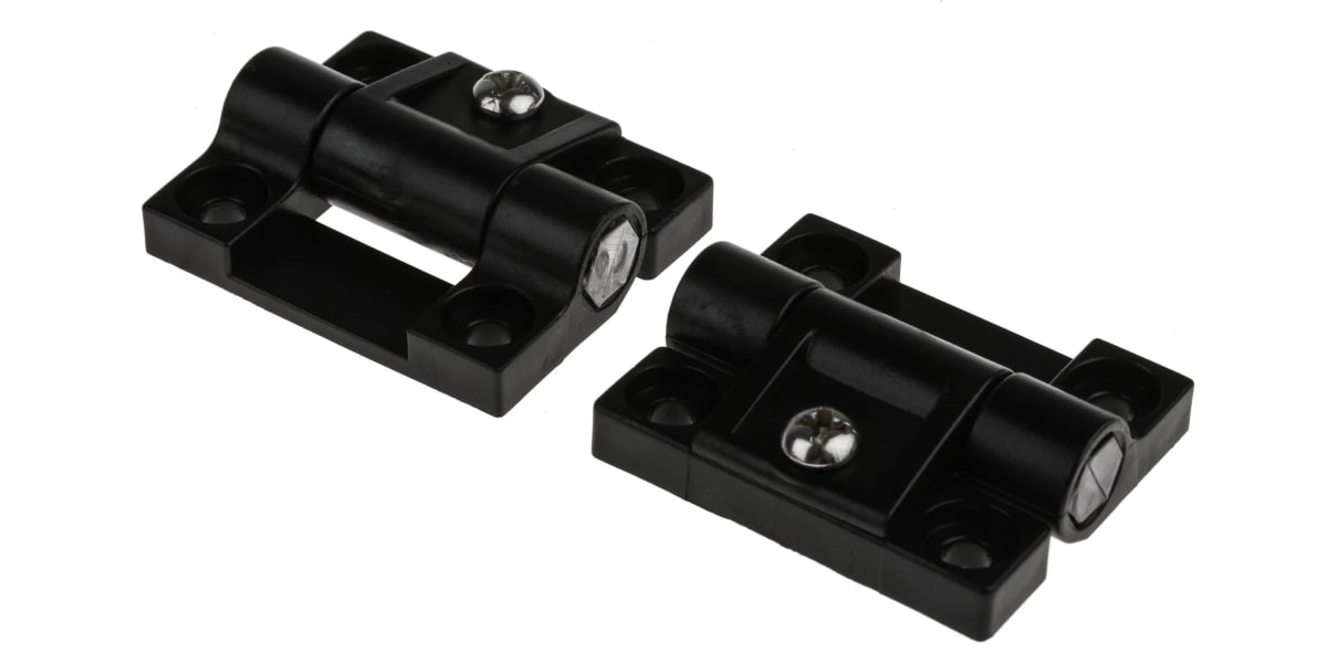 Product image for RS PRO Adjustable Hinge, Screw Fixing 43mm x 37mm x 6mm