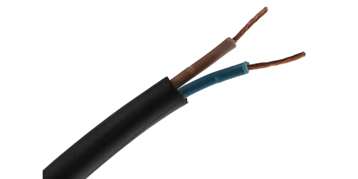 Product image for H07RNF 2 CORE 1MM RUBBER CABLE 100M