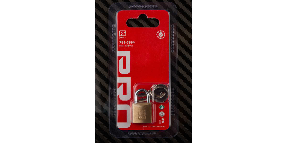 Product image for SOLID BRASS PADLOCK 20 MM