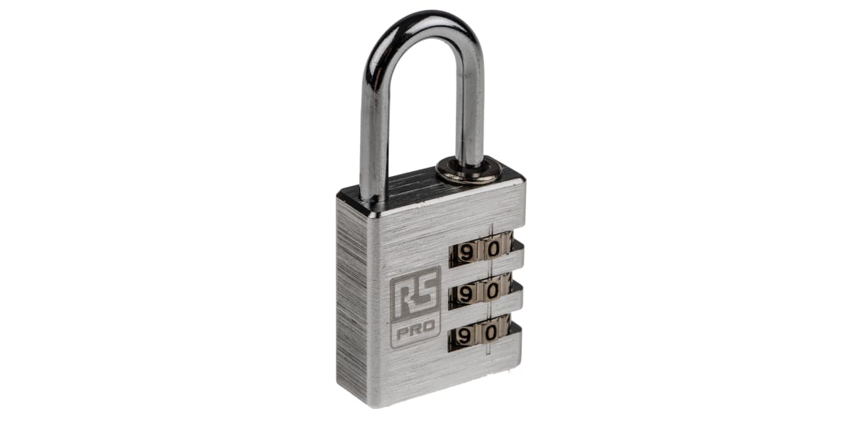 Product image for SILVER COMBINATION SAFETY PADLOCK 30 MM