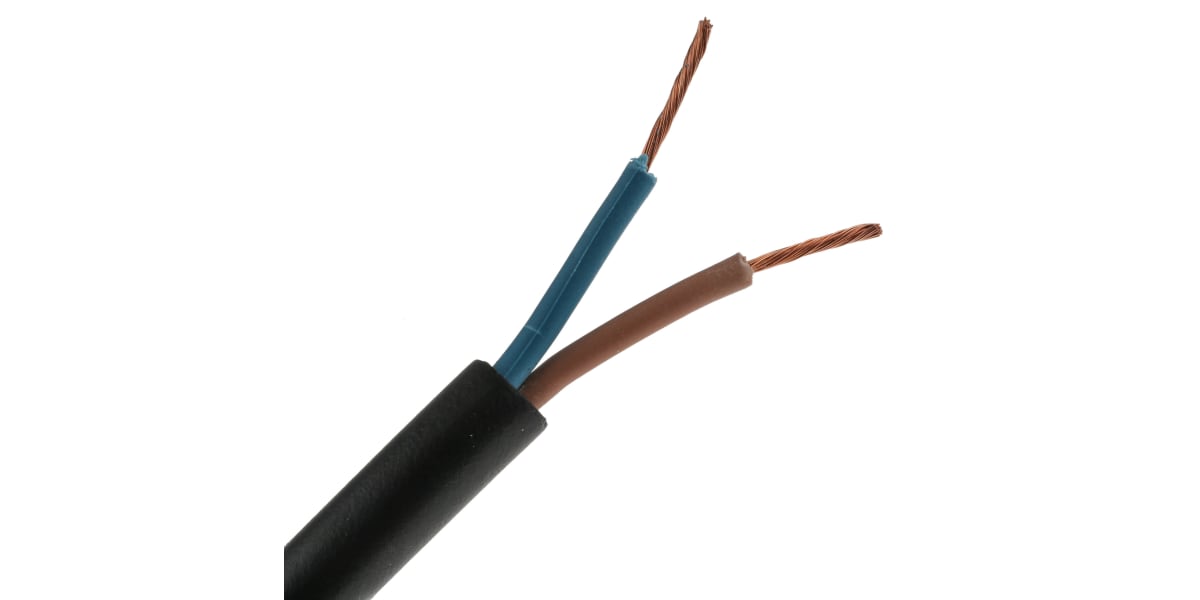 Product image for H07RNF 2 CORE 1MM RUBBER CABLE 50M