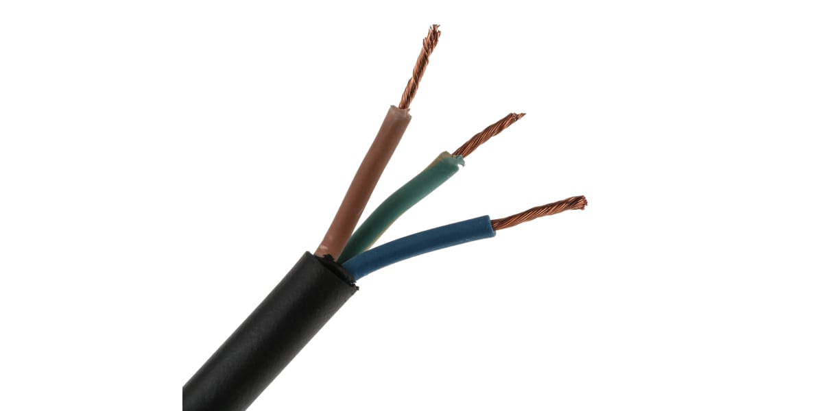 Product image for H05RRF 3 CORE 1.5MM RUBBER CABLE 100M