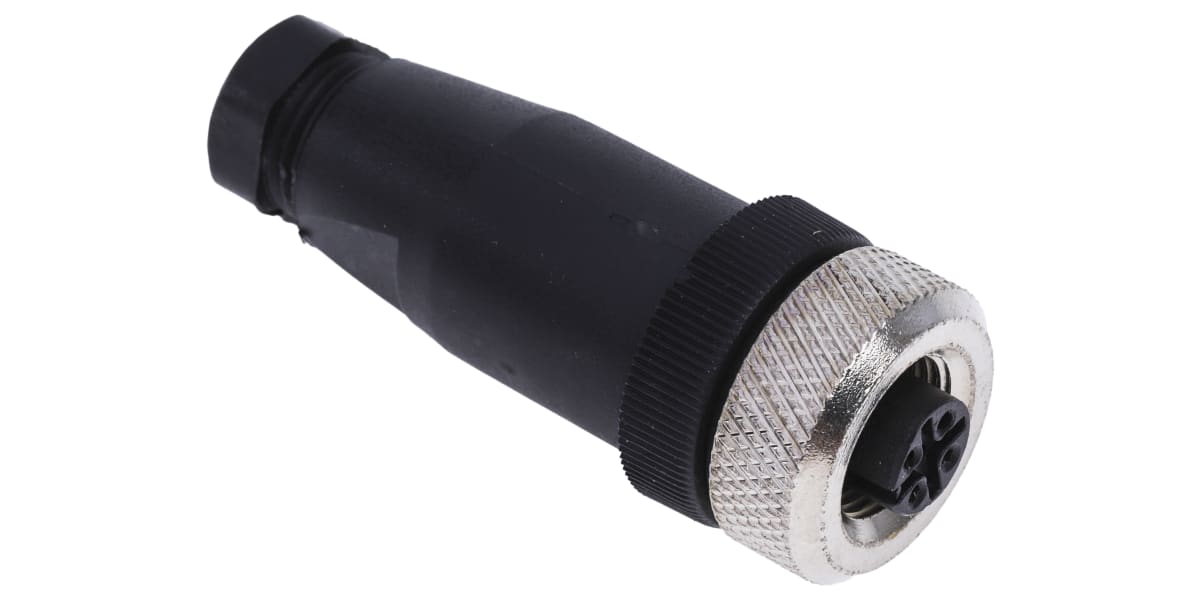 Product image for RS PRO Cable Mount Connector, 5 Contacts, M12 Connector, Socket