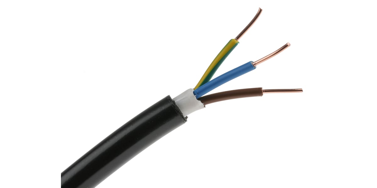 Product image for NYY-J 3 CORE 1.5MM POWER CABLE 50M