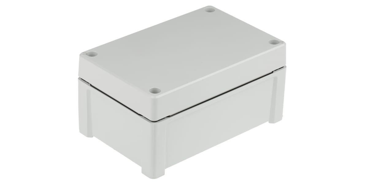 Product image for IP65 Grey Lid Enclosure, 187x122x90mm