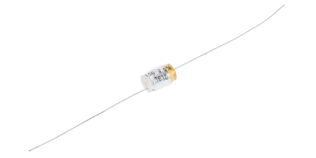 Product image for Polystyrene axial capacitor,150pF 160Vdc