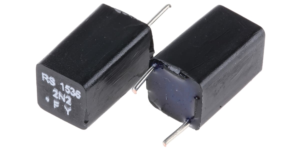 Product image for EXFS polystyrene capacitor,2200pF 63Vdc