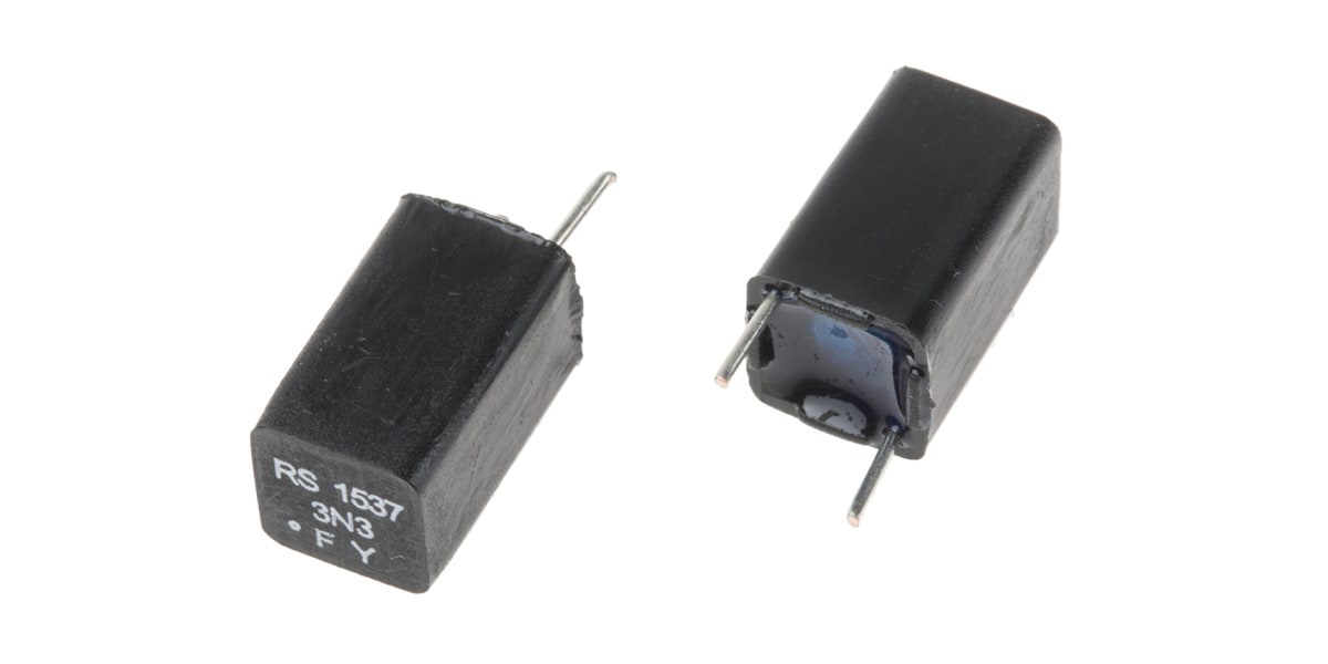 Product image for EXFS polystyrene capacitor,3300pF 63Vdc