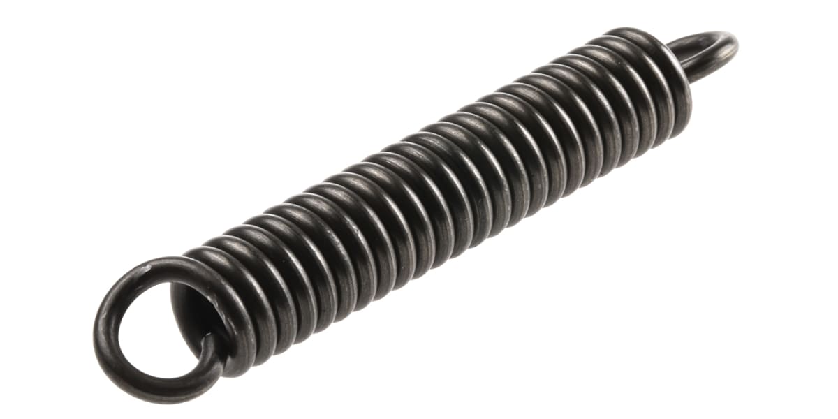 Product image for Steel extension spring,77.8Lx13mm dia