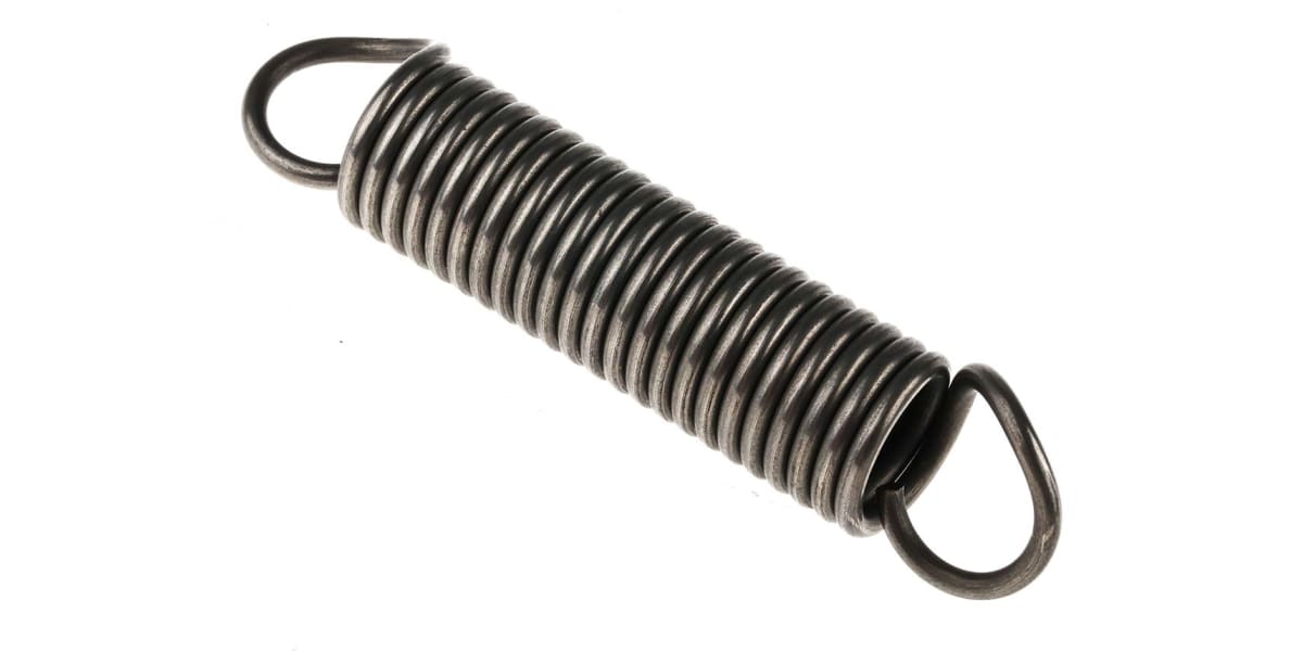 Product image for Steel extension spring,85.8Lx18mm dia