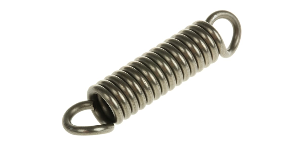 Product image for Steel extension spring,69.8Lx16mm dia