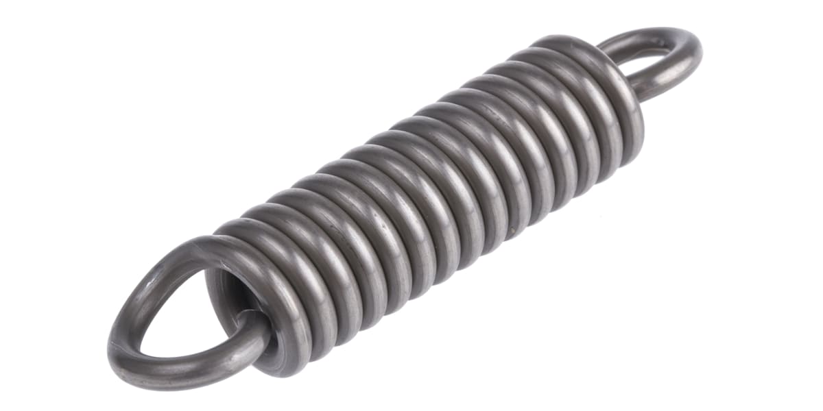 Product image for Steel extension spring,78.5Lx18mm dia