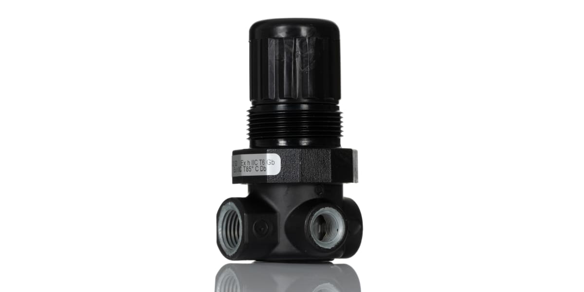 Product image for Norgren G 1/4 Pneumatic Regulator 0.3bar to 7bar, R07-200-RNKG