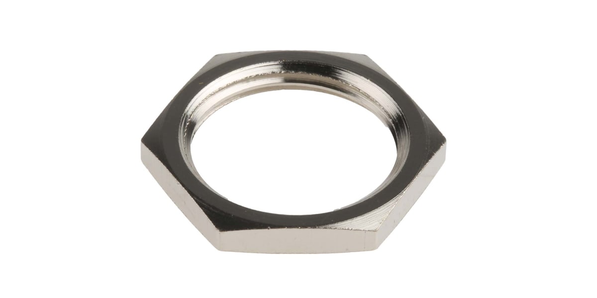 Product image for Nickel plated brass locknut,M20 3.5mm T