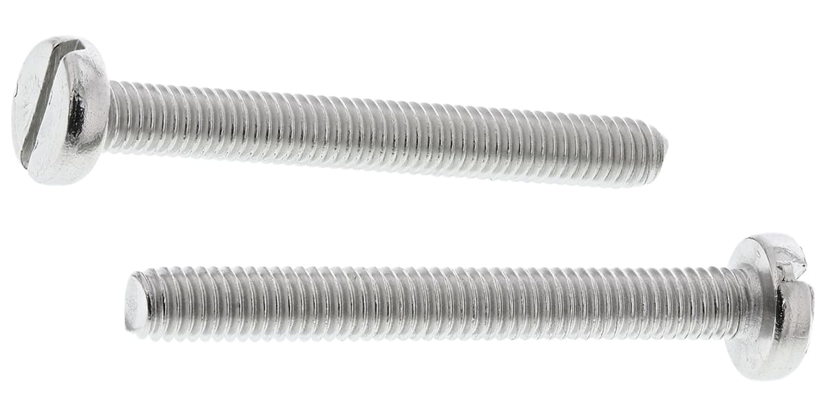 Product image for A2 s/steel slot pan head screw,M3x25mm